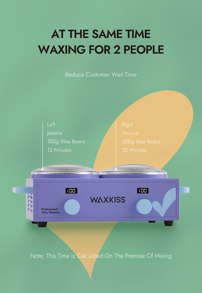Automatic Temperature Control double pot hair remvoal wax machine
