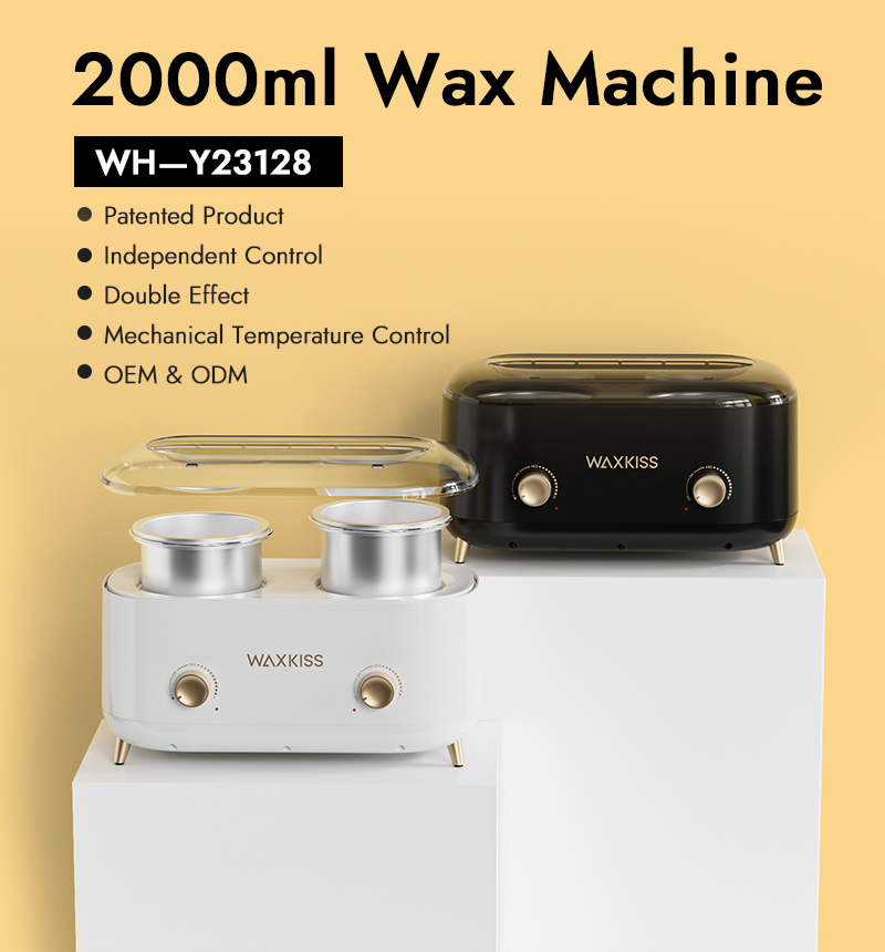 2000ml Double Pot Wax Machine- black