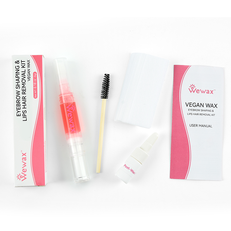 Wewax Vegan wax-Eyebrow shaping & lips hair removal kit