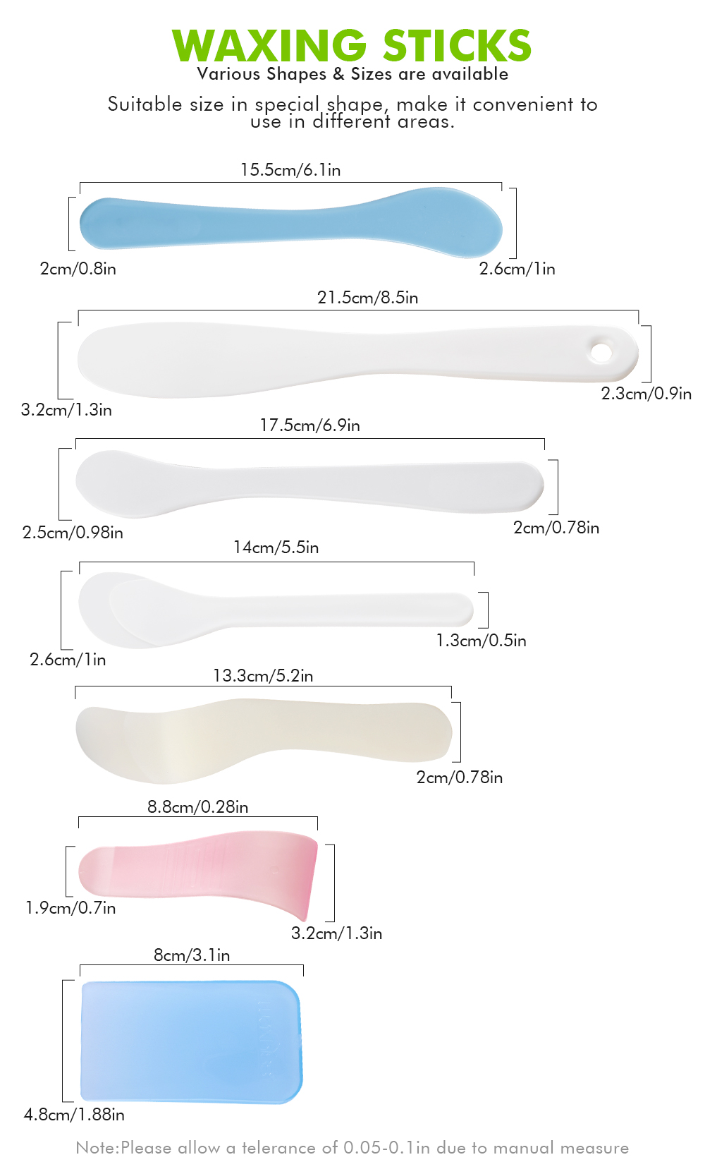 Plastic Waxing Spatula SP-01