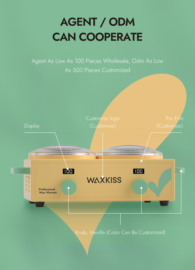 Automatic Temperature Control double pot hair remvoal wax machine