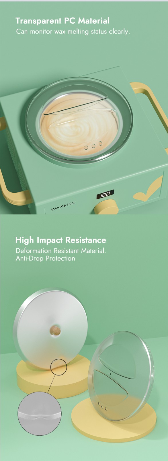 Wholesale 100W Digital Professional Wax Warmer Automatic Temperature Control Wax Heater Hair Removal Wax Machine