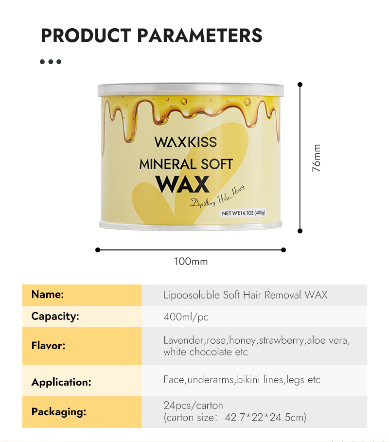 Waxkiss Professional Strip Wax in Tin 400g-White Chocolate