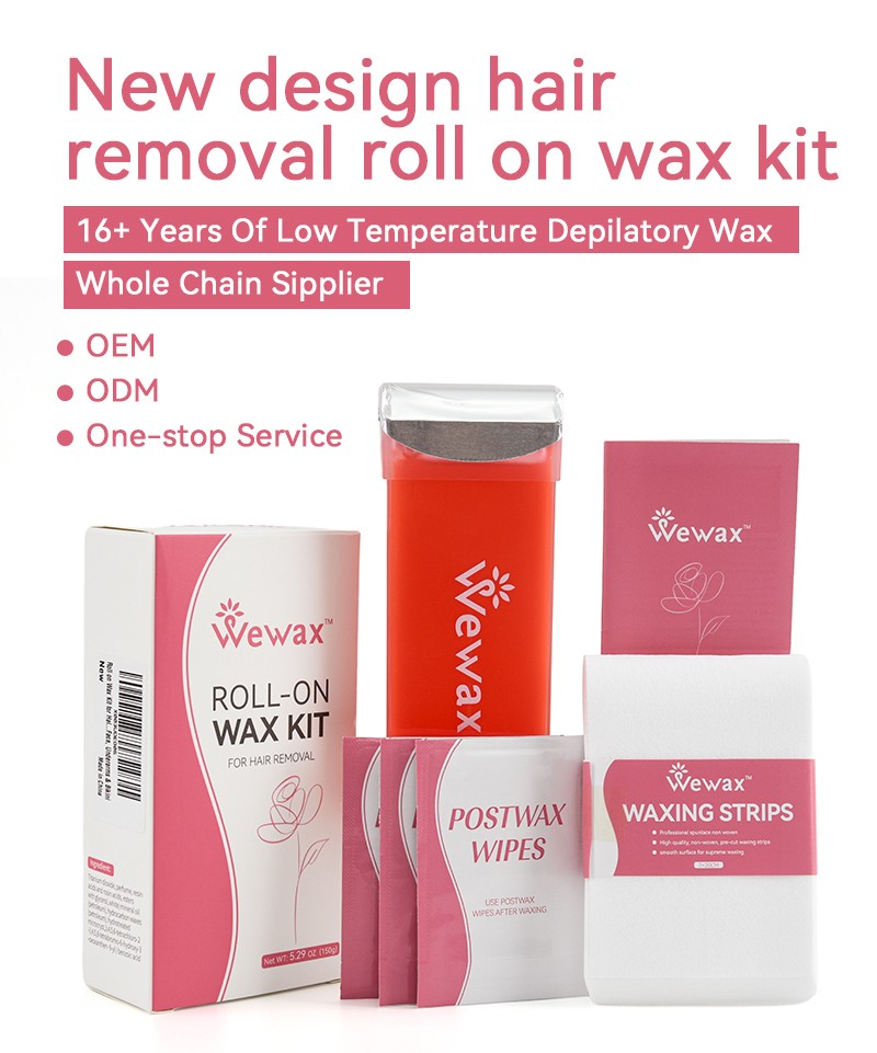 New design roll on wax kit for hair removal