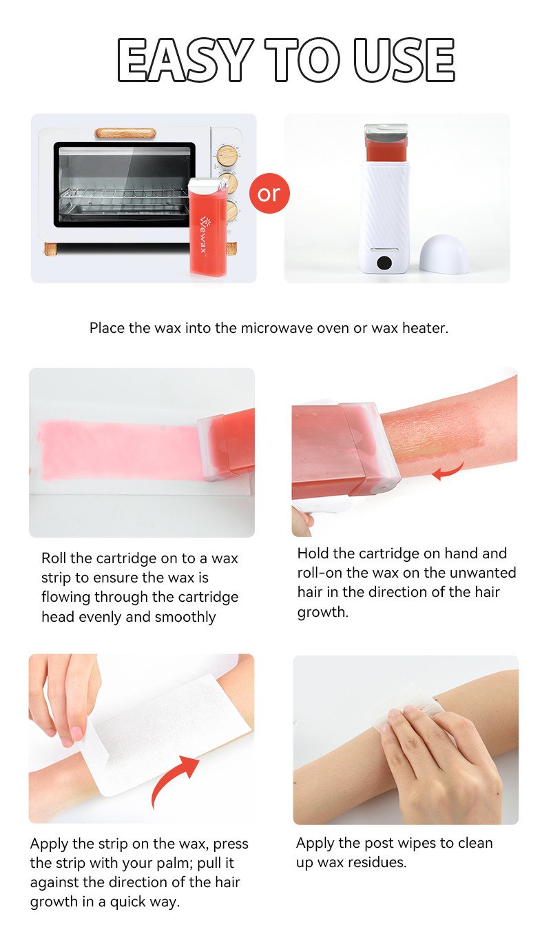 New design roll on wax kit for hair removal