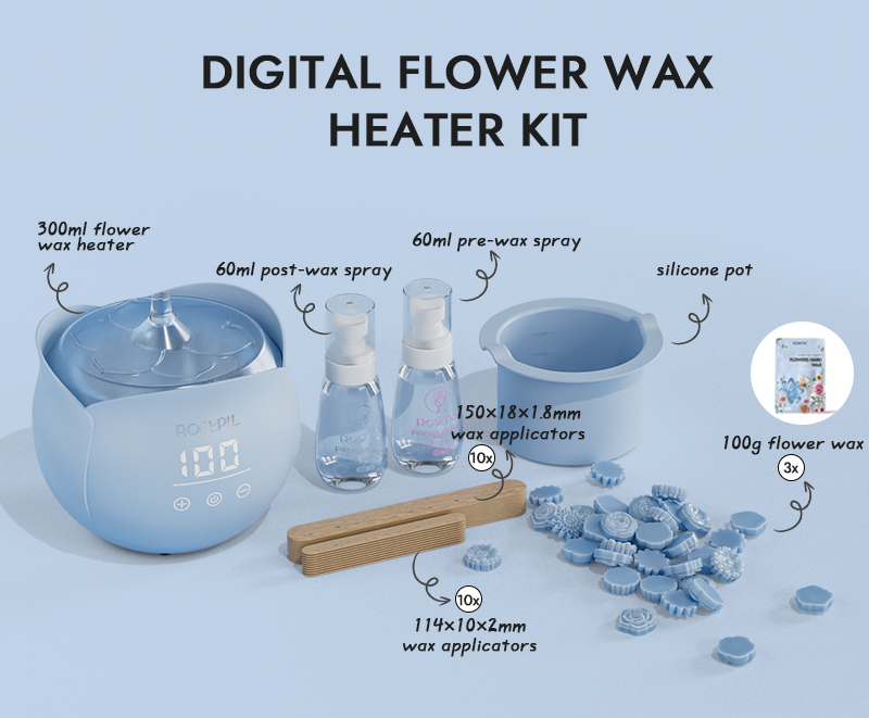 Digital Flower Wax Heart Kit- White