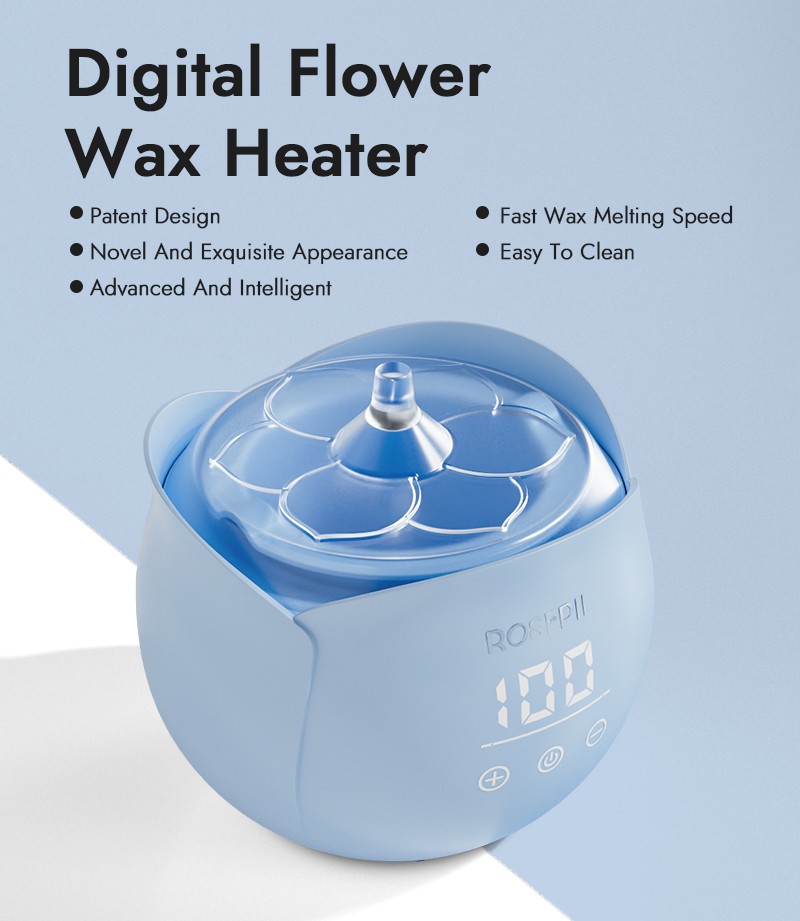 Digital Flower Wax Heater Blue