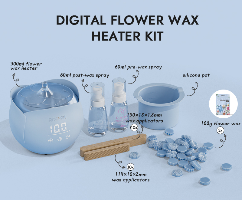 Digital Flower Wax Heart Kit- Yellow
